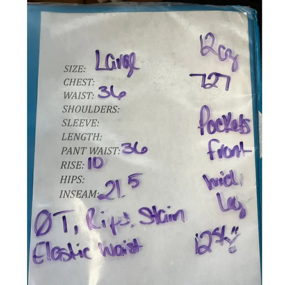 PURE JILL Womens L Khaki Elastic Waist Wide Leg 100% Lyocell Pants - Picture 14 of 14